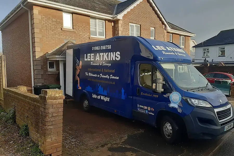 Lee Atkins Removals van on Isle of Wight